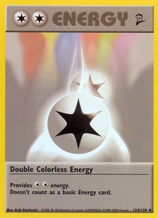 Double Colorless Energy (124/130) [Base Set 2] Normal - Uncommon