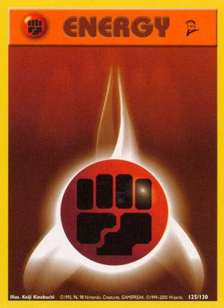 Fighting Energy (125/130) [Base Set 2] Normal - Common