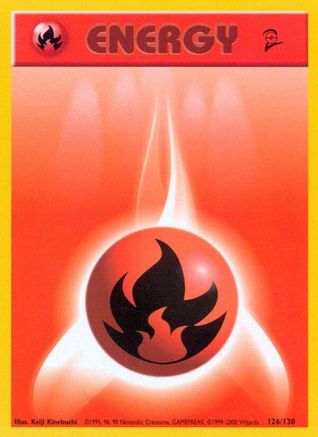 Fire Energy (126/130) [Base Set 2] Normal - Common