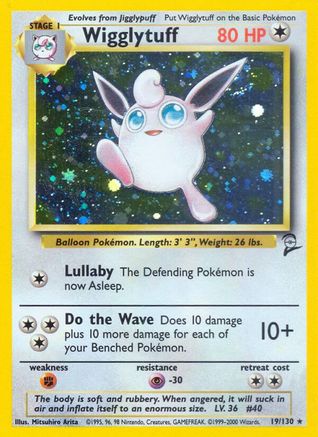Wigglytuff (019/130) [Base Set 2] Holofoil - Holo Rare