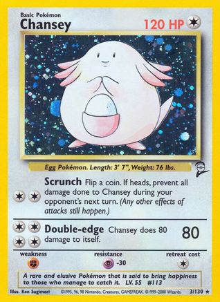 Chansey (003/130) [Base Set 2] Holofoil - Holo Rare