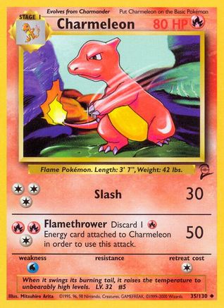 Charmeleon (035/130) [Base Set 2] Normal - Uncommon