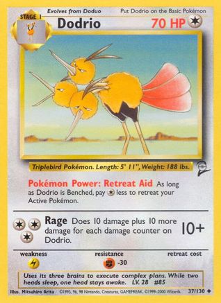 Dodrio (037/130) [Base Set 2] Normal - Uncommon