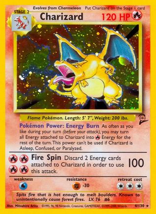 Charizard (004/130) [Base Set 2] Holofoil - Holo Rare