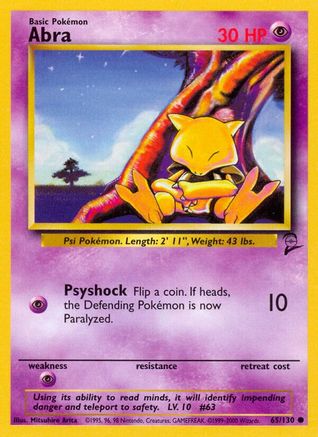 Abra 065  Base Set 2 - Common