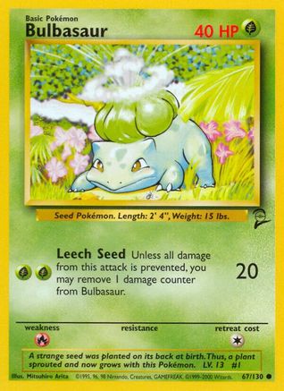 Bulbasaur (067/130) [Base Set 2] Normal - Common