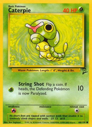 Caterpie (068/130) [Base Set 2] Normal - Common