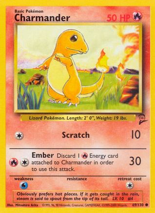 Charmander (069/130) [Base Set 2] Normal - Common