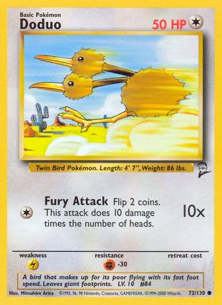 Doduo (072/130) [Base Set 2] Normal - Common