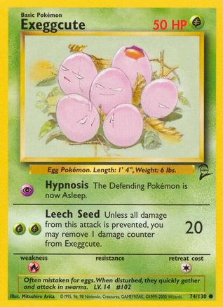 Exeggcute (074/130) [Base Set 2] Normal - Common