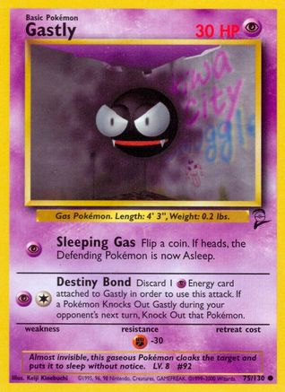 Gastly (075/130) [Base Set 2] Normal - Common