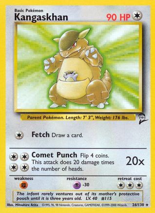Kangaskhan (026/130) [Base Set 2] Normal - Rare