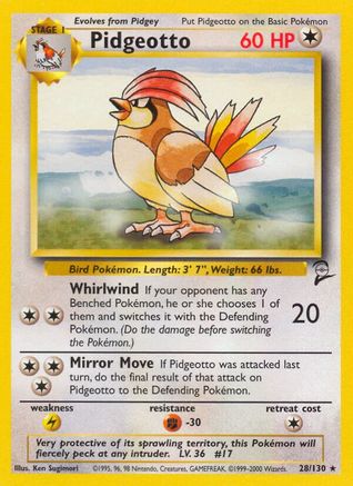Pidgeotto (028/130) [Base Set 2] Normal - Rare