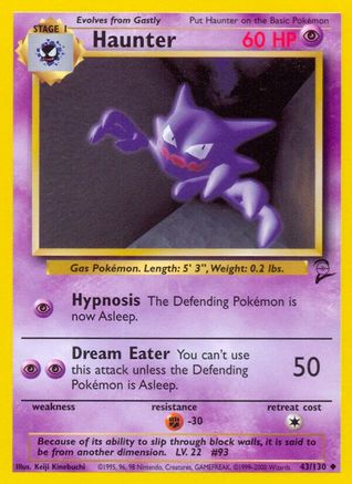 Haunter (043/130) [Base Set 2] Normal - Uncommon