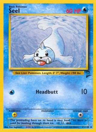 Seel (061/130) [Base Set 2] Normal - Uncommon