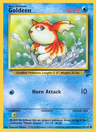 Goldeen (076/130) [Base Set 2] Normal - Common