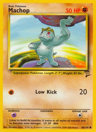 Machop 078  Base Set 2 - Common