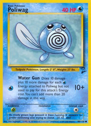 Poliwag (088/130) [Base Set 2] Normal - Common