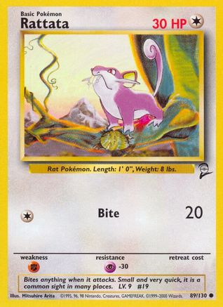 Rattata (089/130) [Base Set 2] Normal - Common