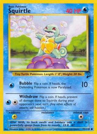 Squirtle (093/130) [Base Set 2] Normal - Common