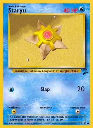 Staryu (095/130) [Base Set 2] Normal - Common