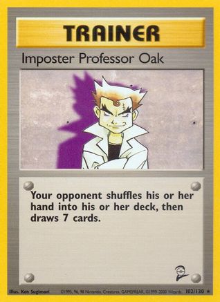 Imposter Professor Oak (102/130) [Base Set 2] Normal - Rare