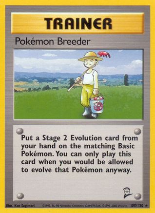 Pokemon Breeder (105/130) [Base Set 2] Normal - Rare
