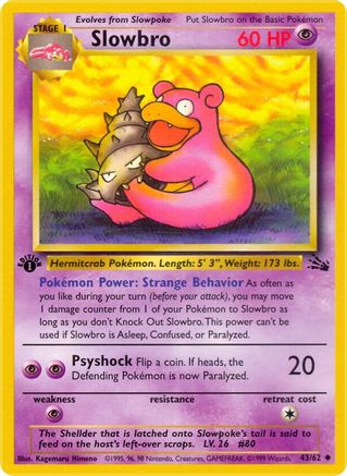Slowbro (043/62) [Fossil] 1st Edition - Uncommon