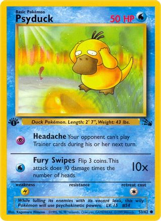 Psyduck (053/62) [Fossil] 1st Edition - Common