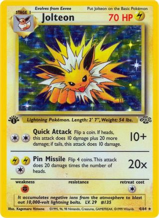 Jolteon (004/64) [Jungle] 1st Edition Holofoil - Holo Rare