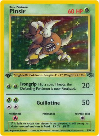 Pinsir (009/64) [Jungle] 1st Edition Holofoil - Holo Rare