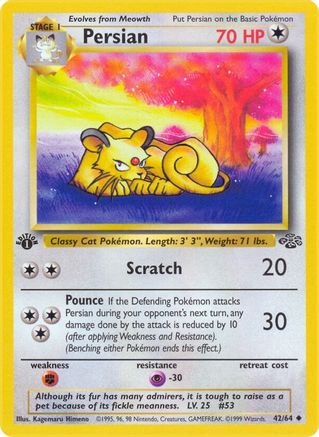 Persian 042  - 1st Edition Jungle - Uncommon