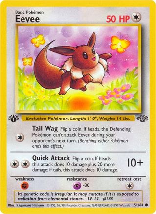 Eevee (051/64) [Jungle] 1st Edition - Common
