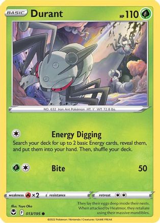 Durant (013/195) [SWSH12 Silver Tempest] Reverse Holofoil - Common