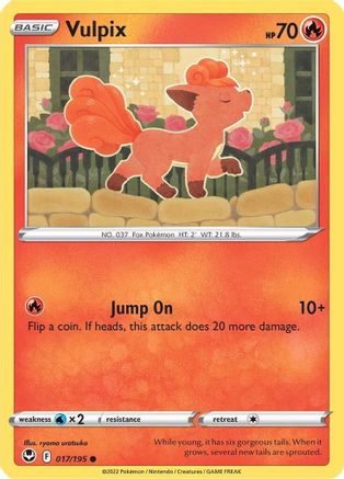 Vulpix (017/195) [SWSH12 Silver Tempest] Reverse Holofoil - Common