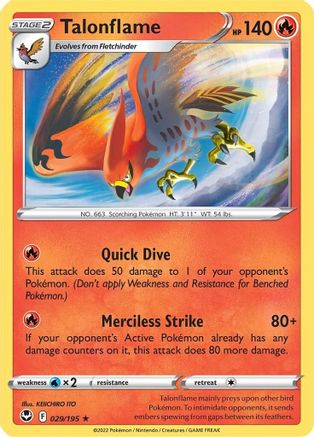 Talonflame (029/195) [SWSH12 Silver Tempest] Normal - Rare