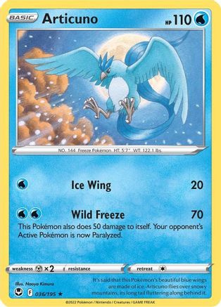 Articuno (036/195) [SWSH12 Silver Tempest] Holofoil - Holo Rare