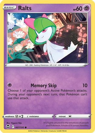 Ralts (067/195) [SWSH12 Silver Tempest] Normal - Common