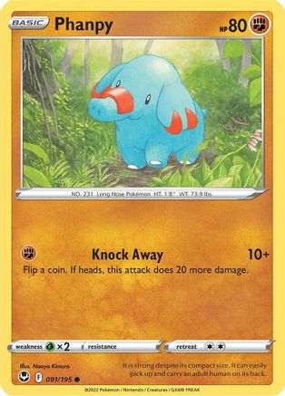 Phanpy (091/195) [SWSH12 Silver Tempest] Reverse Holofoil - Common