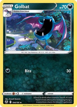 Golbat (104/195) [SWSH12 Silver Tempest] Reverse Holofoil - Uncommon