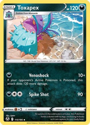 Toxapex (115/195) [SWSH12 Silver Tempest] Normal - Uncommon