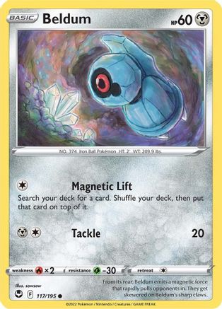 Beldum (117/195) [SWSH12 Silver Tempest] Reverse Holofoil - Common