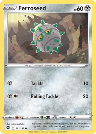 Ferroseed (121/195) [SWSH12 Silver Tempest] Reverse Holofoil - Common