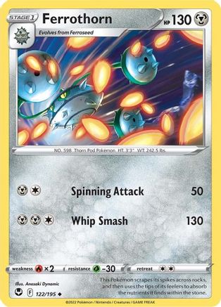 Ferrothorn (122/195) [SWSH12 Silver Tempest] Reverse Holofoil - Uncommon