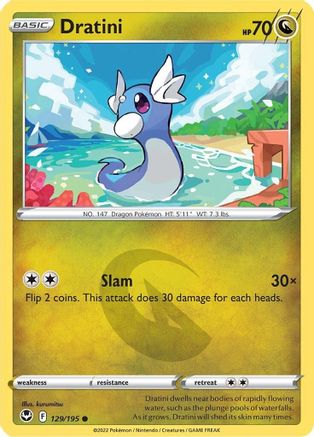 Dratini (129/195) [SWSH12 Silver Tempest] Reverse Holofoil - Common