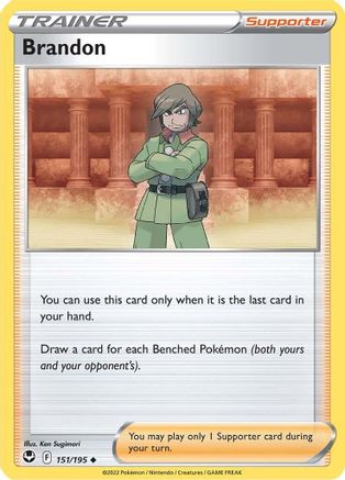 Brandon (151/195) [SWSH12 Silver Tempest] Reverse Holofoil - Uncommon