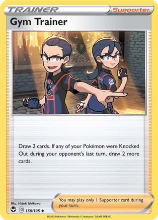 Gym Trainer (158/195) [SWSH12 Silver Tempest] Reverse Holofoil - Uncommon