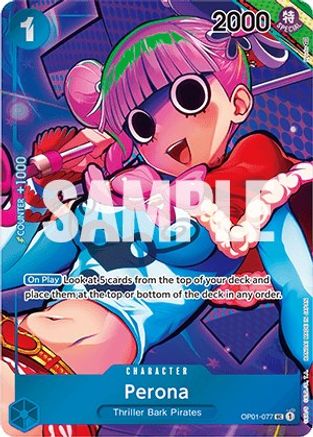 Perona (Box Topper) (OP01-077) - Romance Dawn Foil