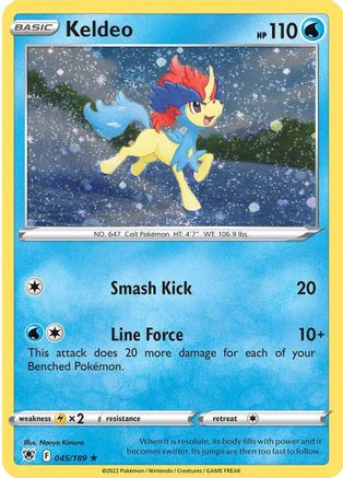 Keldeo (Cosmos Holo) (045/189) [Miscellaneous Cards & Products] Holofoil - Holo Rare
