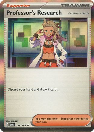 Professor's Research 189/198  SV01 Scarlet & Violet Base Set - Rare